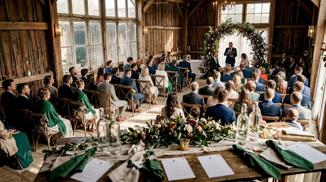 Sanitaires mariage : calcul selon la durée de cérémonie
