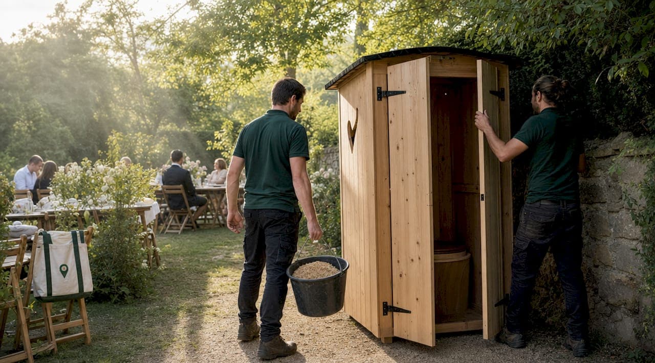 Toilettes compostables pour mariage : explication complète