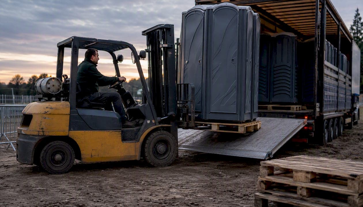 Sanitaires événement : logistique et transport maîtrisés