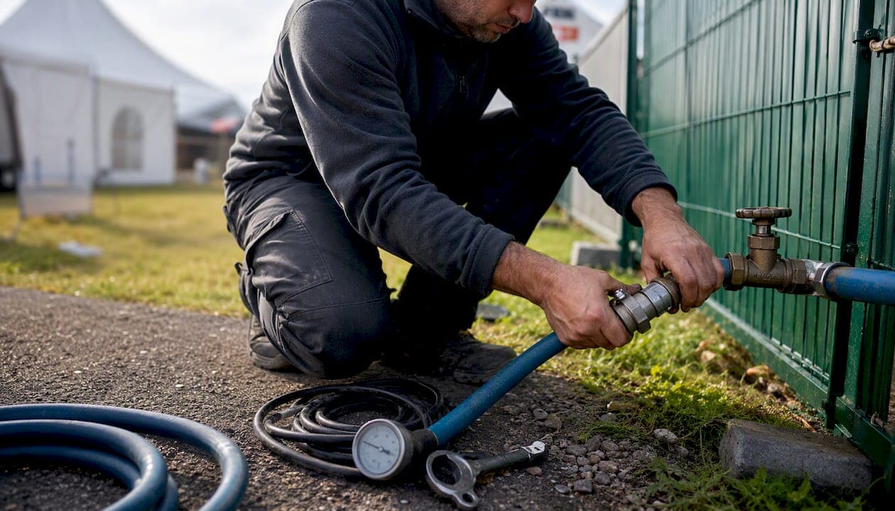 Raccordement eau temporaire événement : guide pour organisateurs